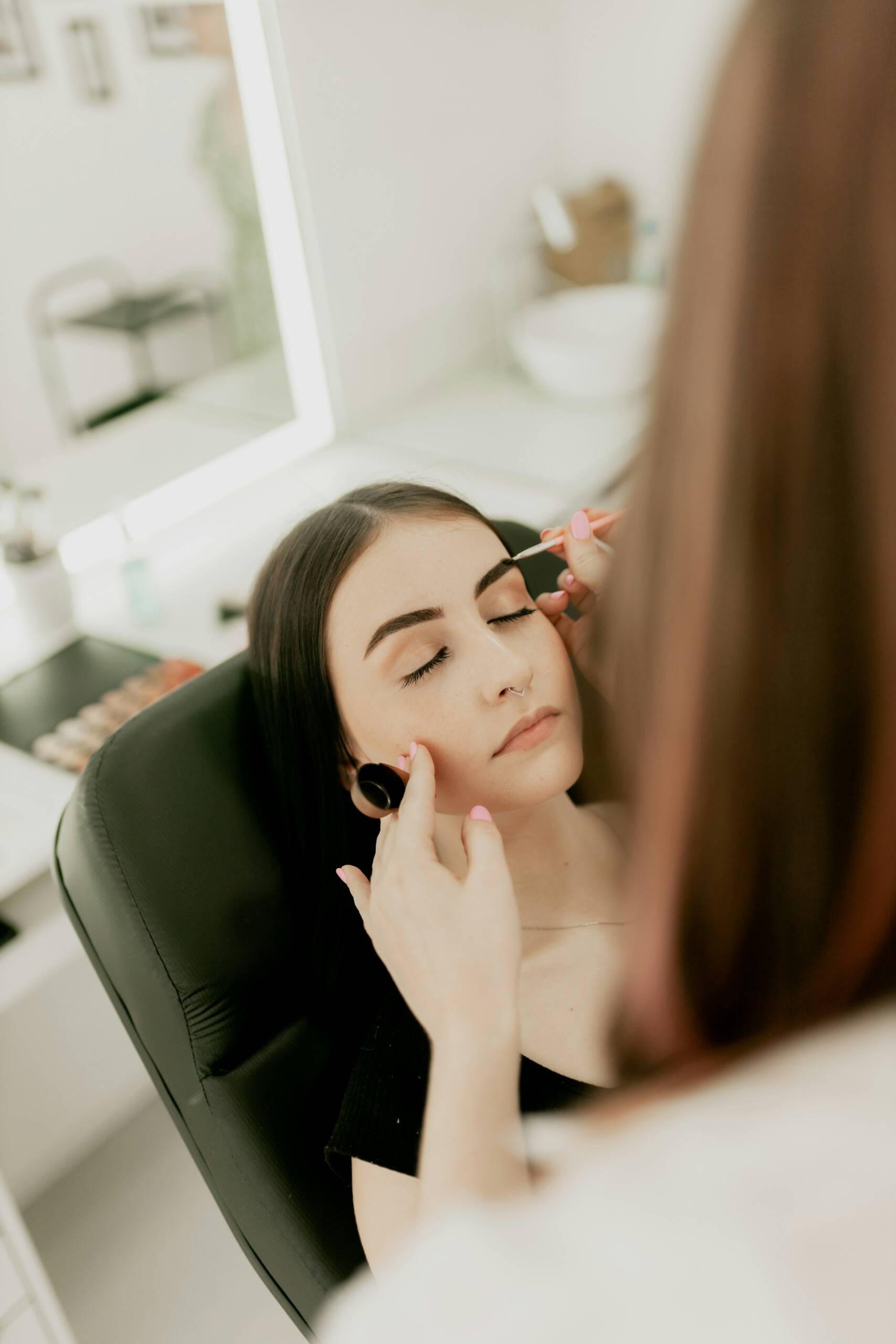 Microblading eyebrow detail